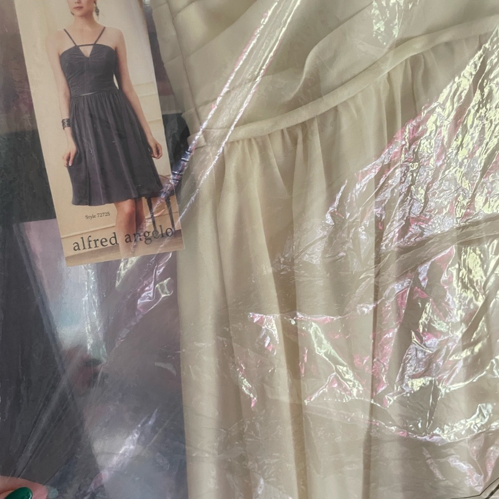Alfred Angelo Strapless Cream Dress